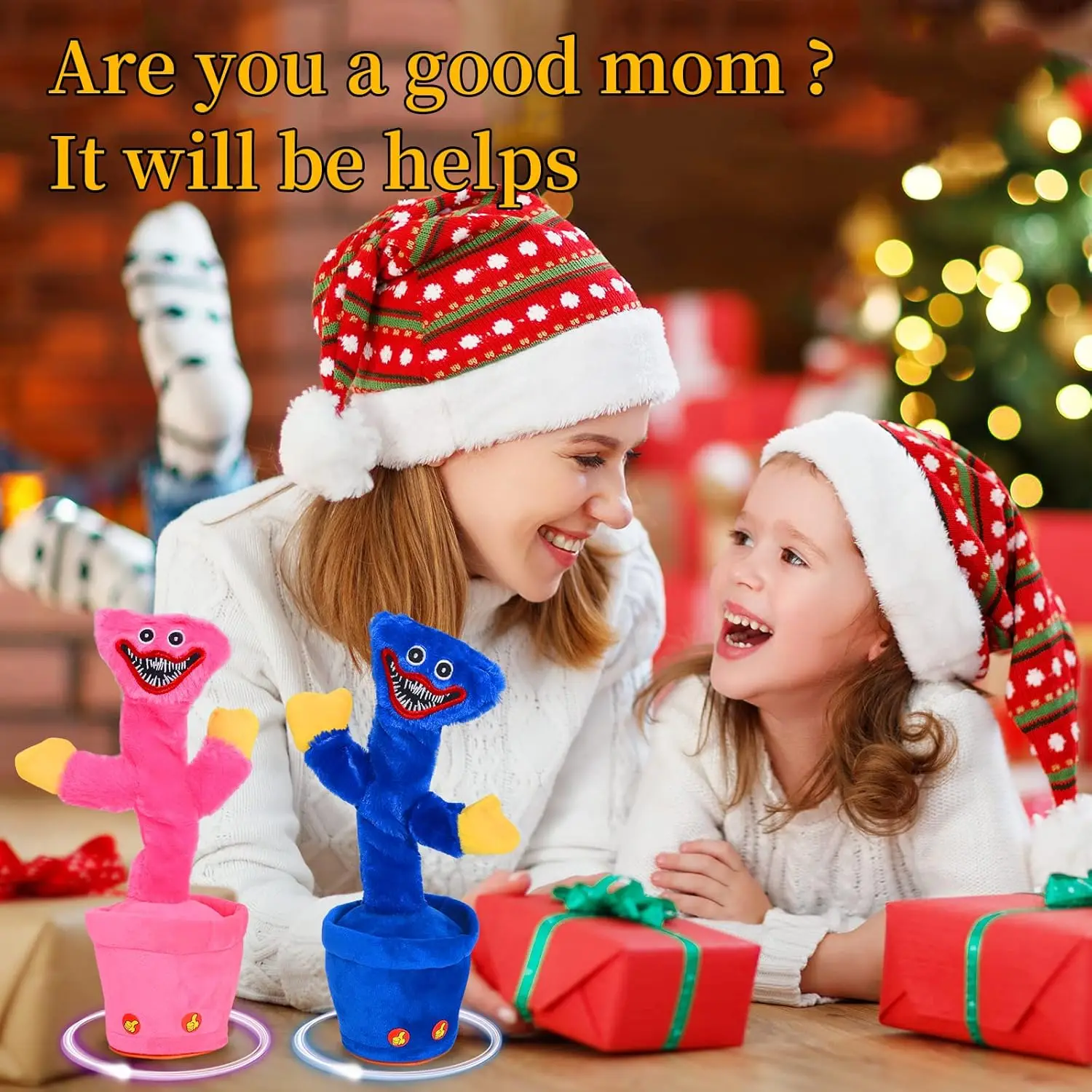 Dancing and Singing Cactus Electric Electronic Talking Toy Song Speaker Stuffed Plush Toys for Baby Adult with Volume controlled