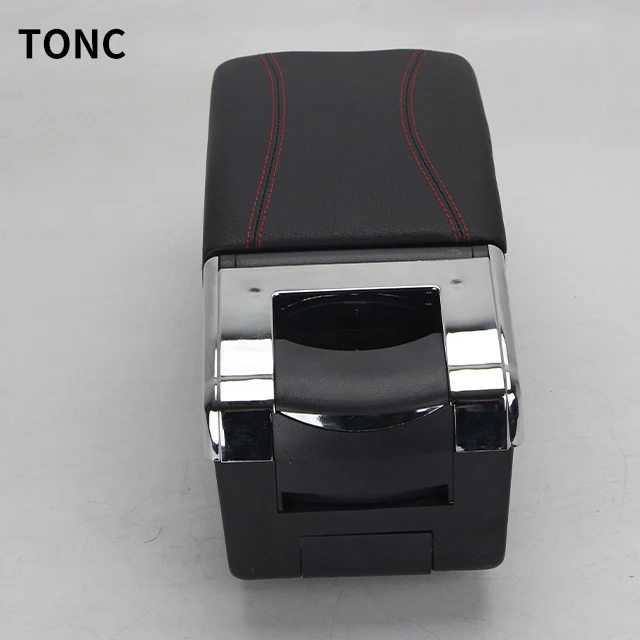 TONC For 2013 Renault Sandero auto parts split center armrest box adjustable seat armrest with cup holder and ashtray