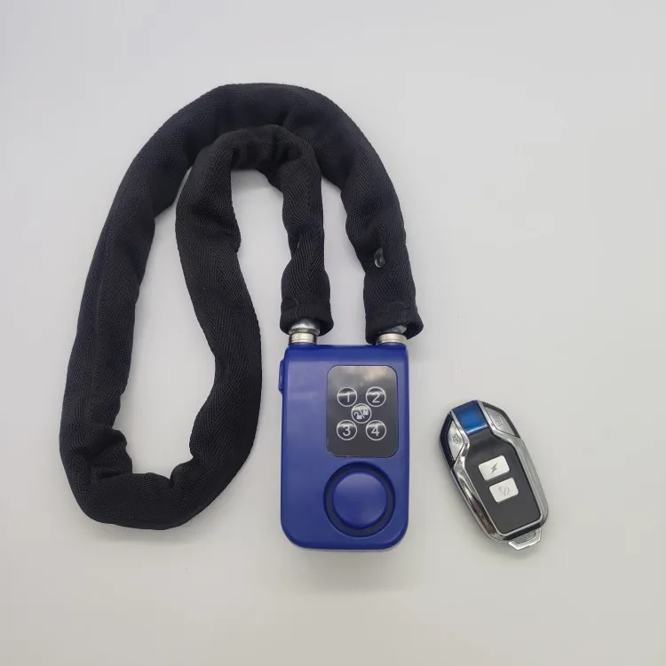 anti-theft security waterproof bicycle combination siren padlock with alarm cycle electric scooter lock