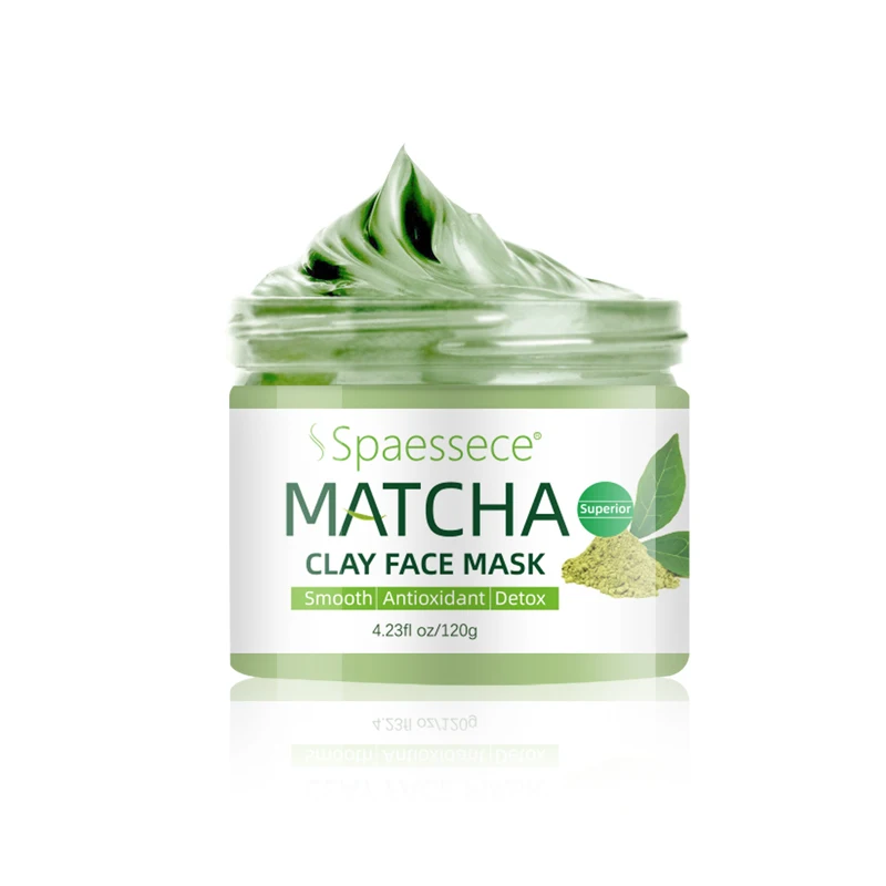 Customized vitamin E / C Deep Cleansing Blackhead Remover Whitening skin care Peel-off clay mask face green tea clay mask