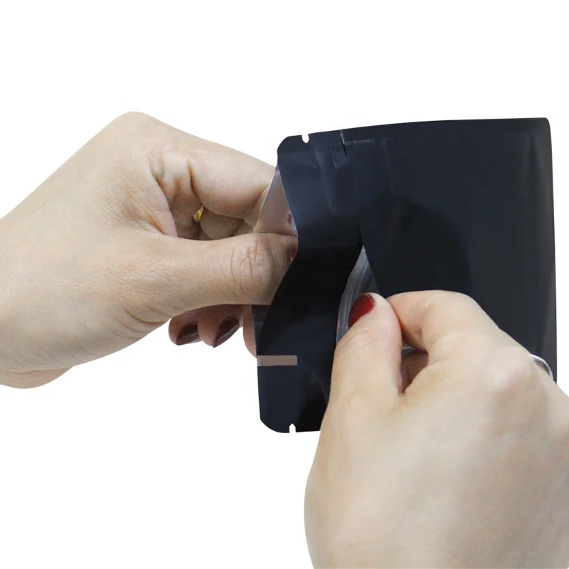 PPPA Compliant CRP Reusable Zipper Top BOPP VMPET PE 240microns Nut & Powder Packaging Child-Resistant Mylar Bags for Tea