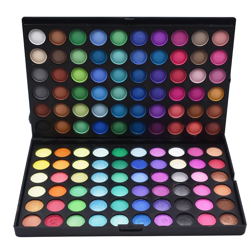 New 120Color Eye Shadow Pearlescent Matte Makeup Palette European American Plastic Box Eye Shadow Large Market Explosion