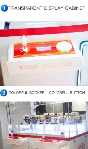 factory wholesale double players crane claw machine big dual-claws vending machine huge 2 players crane claw machine for sale