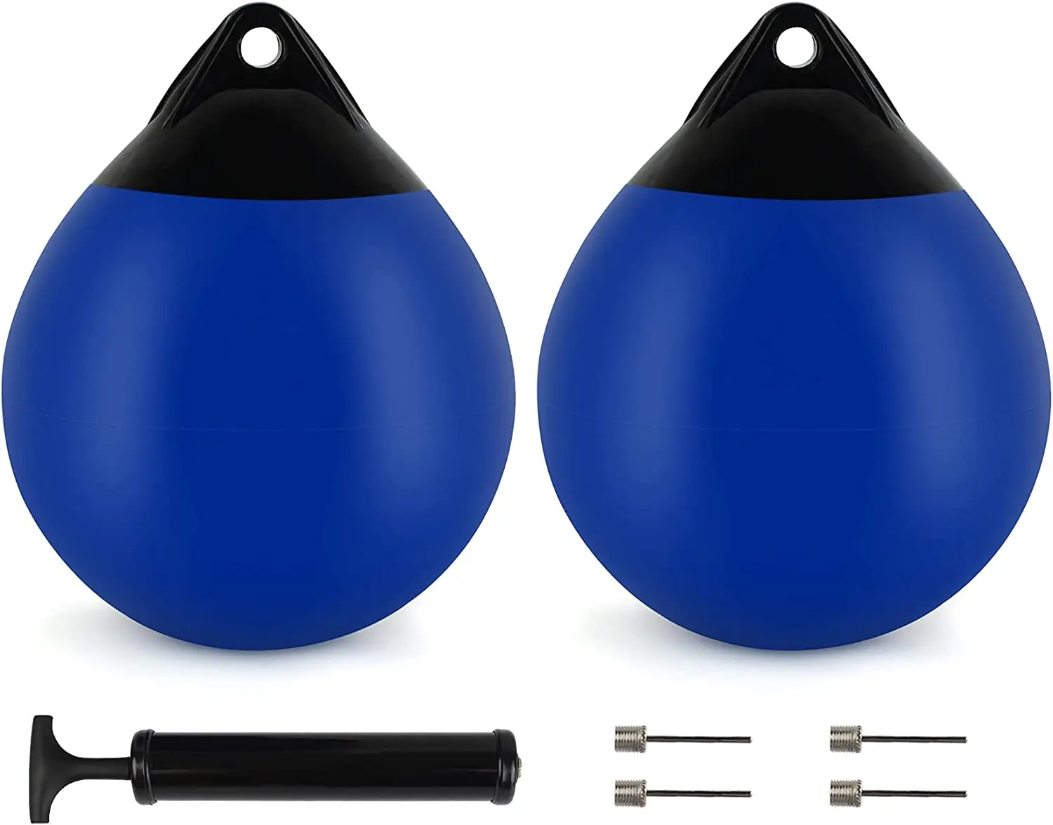 2022 Tuff End Inflatable Vinyl Boat Marker Buoy, Orange, 9 inch Diameter