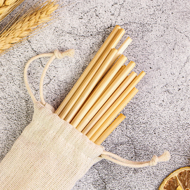 High Quality Food Grade Disposable wheat Grass Juice Drinking Straws