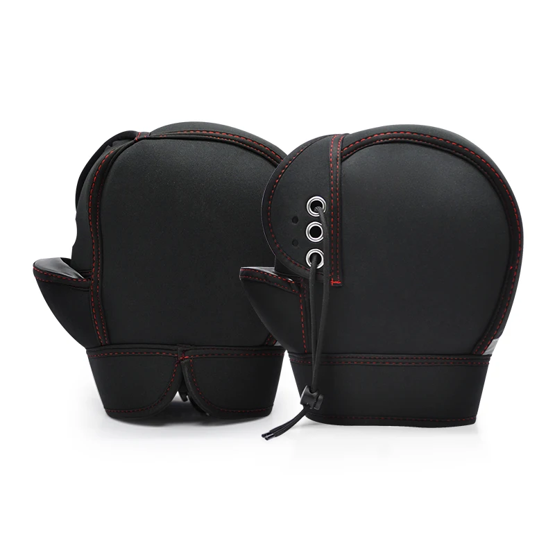 Neoprene Winter Cold Weather Windproof Plush Warm Motor Bike Motorcycling Hand Bar Cover Muff Motorcycle Handlebar Glove Mitten