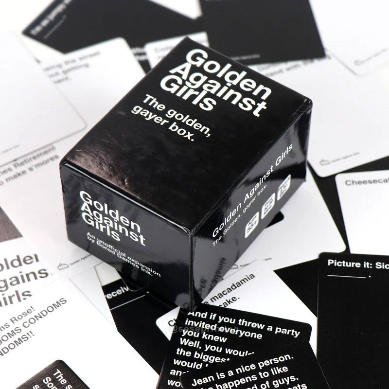 180 Unofficial Golden Girls Cards Against Humanity Expansion Card Game Custom Printing