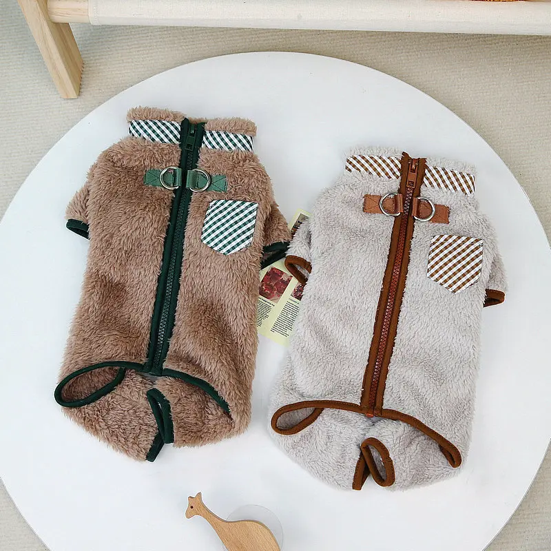 Wholesale Custom Pet Dog Clothes Small Teddy French Bulldog Luxury Warm Pet Dog Winter Clothes Vest for Dogs