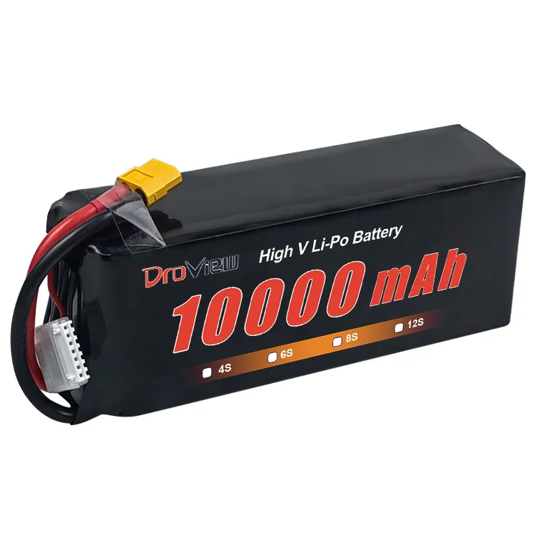 Литиевые батареи Droview Lipo полимерный аккумулятор 8S 29 6 V 10000mAh 25C для 13-15-дюймового дрона