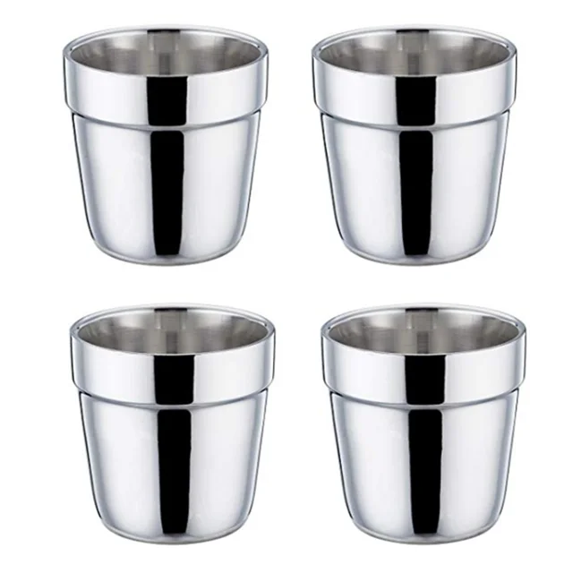 New Product Stainless Steel Double Wall Reusable Coffee Cup Espresso Tea Cup Mug