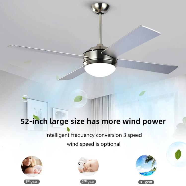 Luxury modern Lamp Air Sove Spare Fashion Bulbs Waterproof Free Control Bladeless Hvls Outdoor Remote Home Ac Ceiling Fan