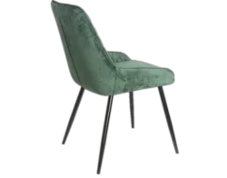Bazhou wholesale fabric dining chair restaurant, comfortable velvet fabric diamond-shaped dining chair