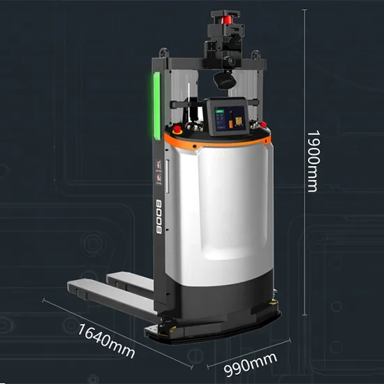 High Precision Intelligent Warehouse Management 3000kg Heavy Load Agv Forklift Full Servo Motor Controlled Laser Forklift