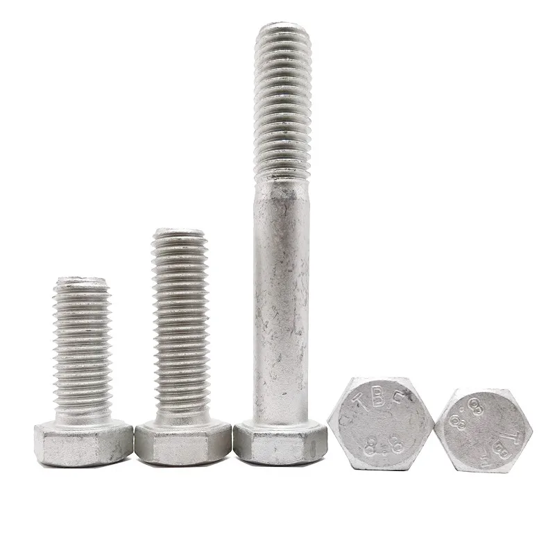 Factory Hot Sale High Quality Dacromet Hex Head Bolts DIN933 Carbon Steel Grade 10.8 M6 M8 M10 x 40mm 10mm M22 Hex Bolt