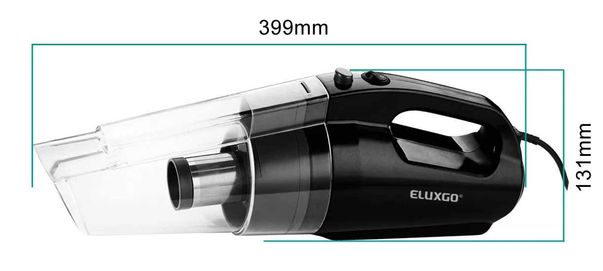ELUXGO mini portable car vaccum cleaner with accessories
