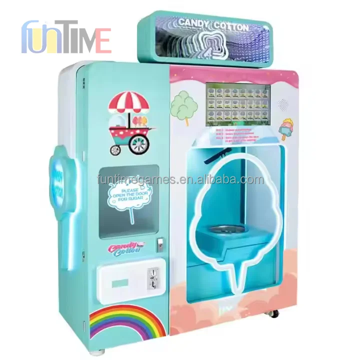 Commercial Automatic Cotton Candy Machine for Home Use New Condition for Sugar and Food Application