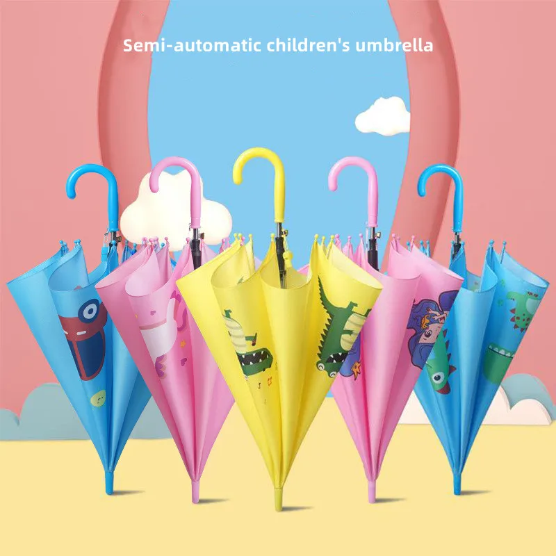 Promotional wholesale outdoor luxury buy bulk golf printed fabric cartoon kids umbrella with logo