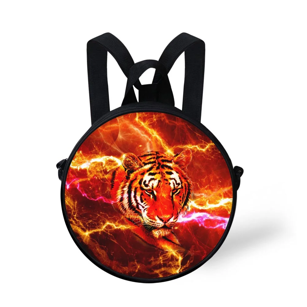 Wholesale Fashion Zipper Animal Paintings Custom Printed Mobile Phone Women Designer Canvas Custom Tote Bag