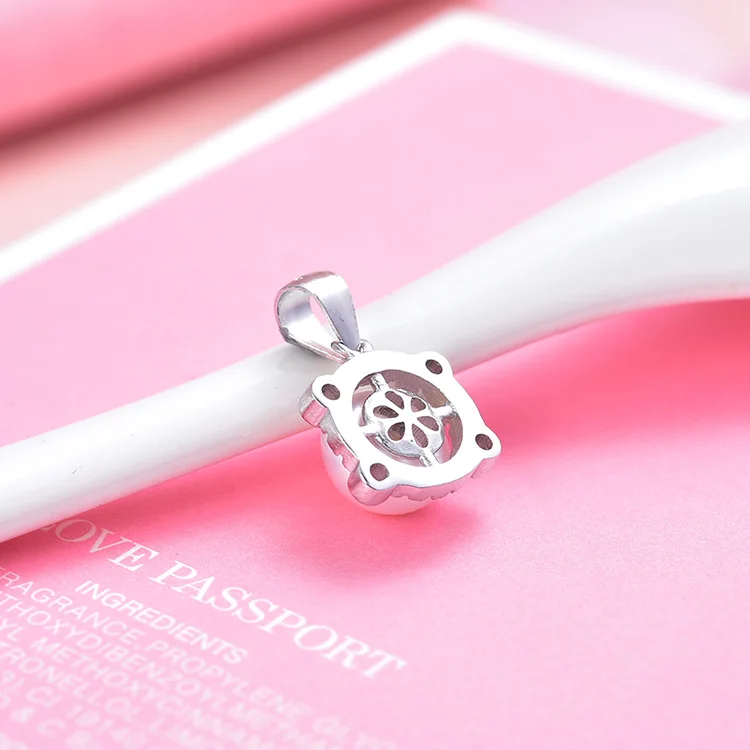 European Style Fashion 925 Sterling Silver Pendants 3A Cubic Zirconia Freshwater Pearl Mounting Pendant