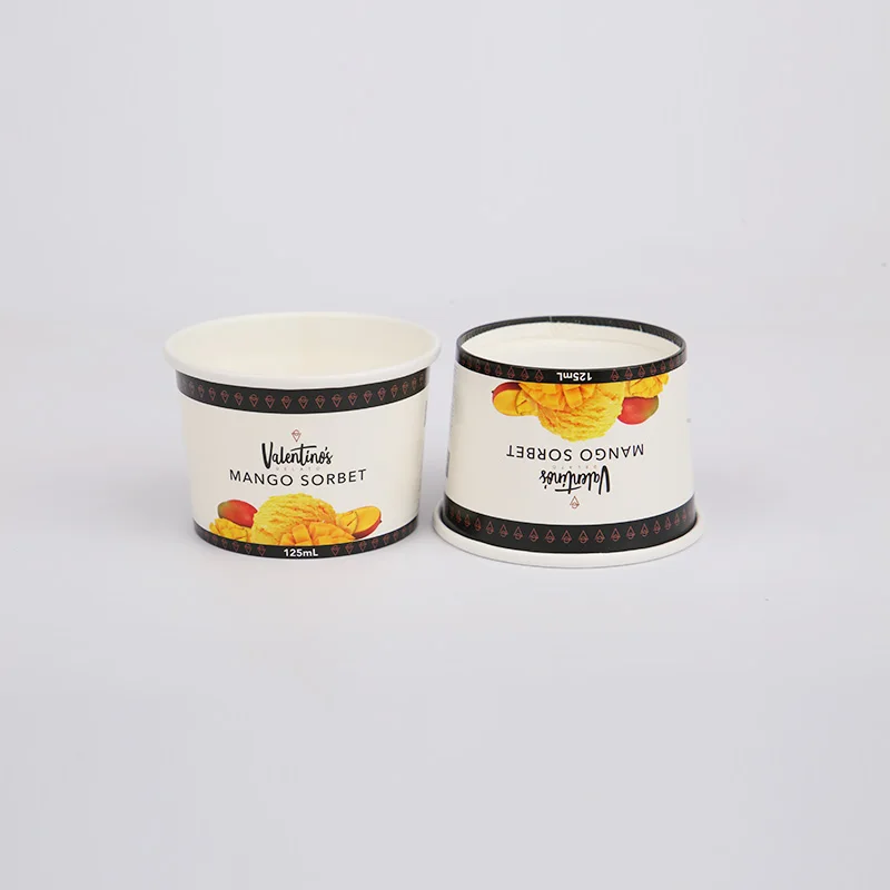 4oz-B бумажный стакан для мороженого пищевой