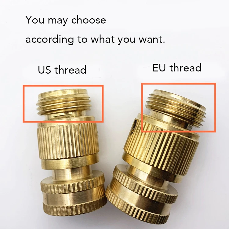 customized free sample garden pipe coupling plumbing fittings tee fitness brass quick connector C609 set