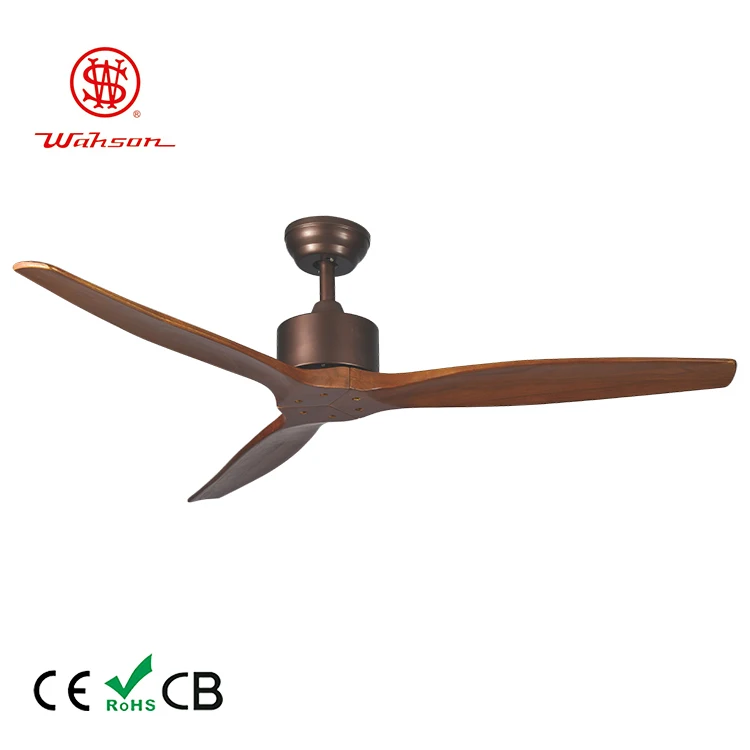 Потолочный вентилятор из массива дерева 52 дюйма с 3 лезвиями