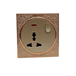 Best sell wholesale 13A multi-three hole with lamp competitive price outdoor electric explosion proof socket