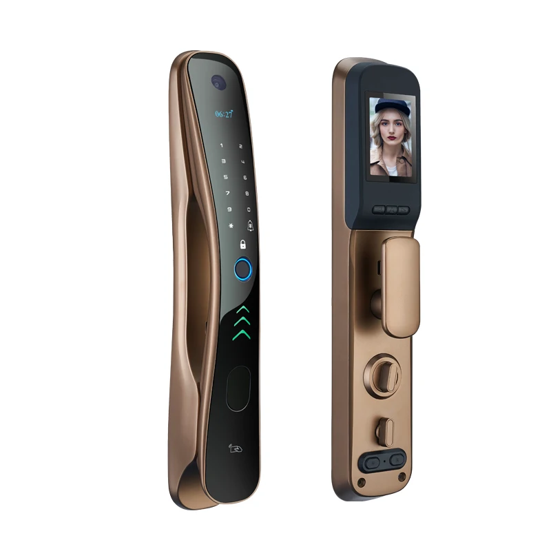 easy installation Passcode keyless CE certificate High Security smart lock with camera