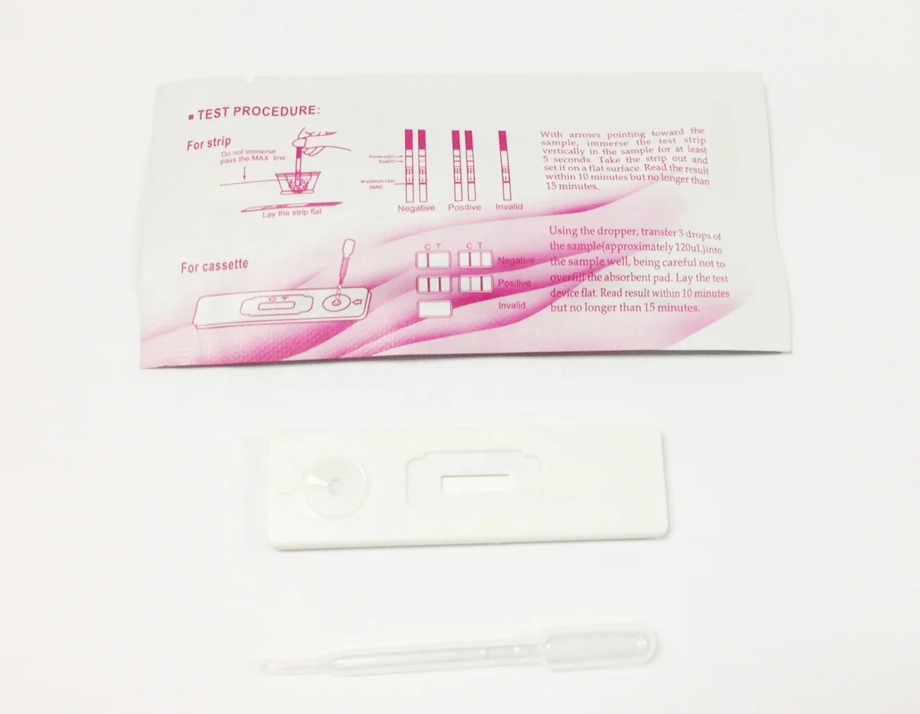 
David one step self testing rapid diagnostic oem urine ovulation LH test cassette kits 10miu 20miu 25miu 
