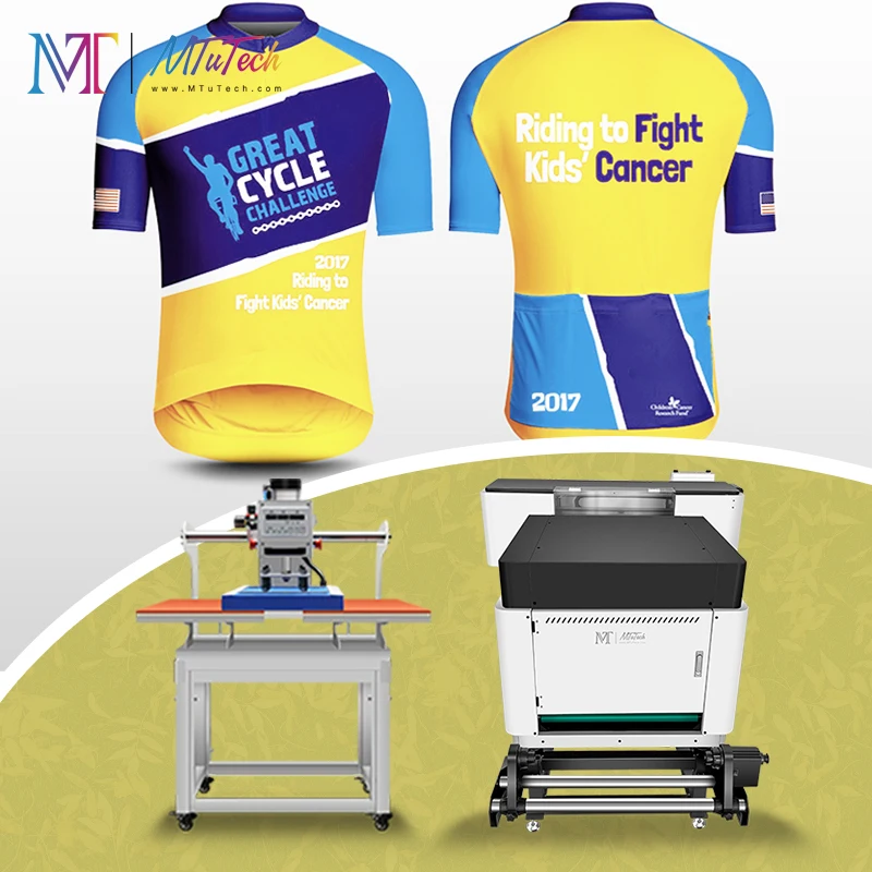 2024 Popular DTF Printers 60cm T-shirt PET Film Printer Digital textile printer & Powder Shaker Machine Heat Transfer Machine