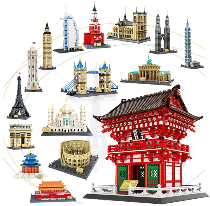  Wange Лидер продаж пластиковые японские храмы Kiyomizu Детские обучающие