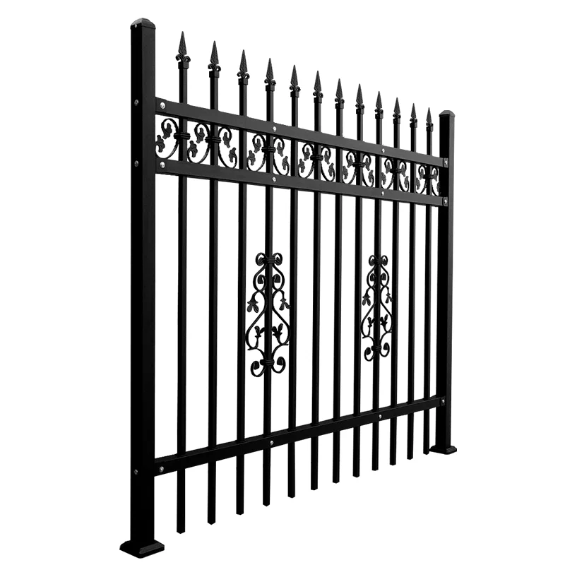 Hot Sale  garden fence metal decorate Palisade Fence Metal Fencing