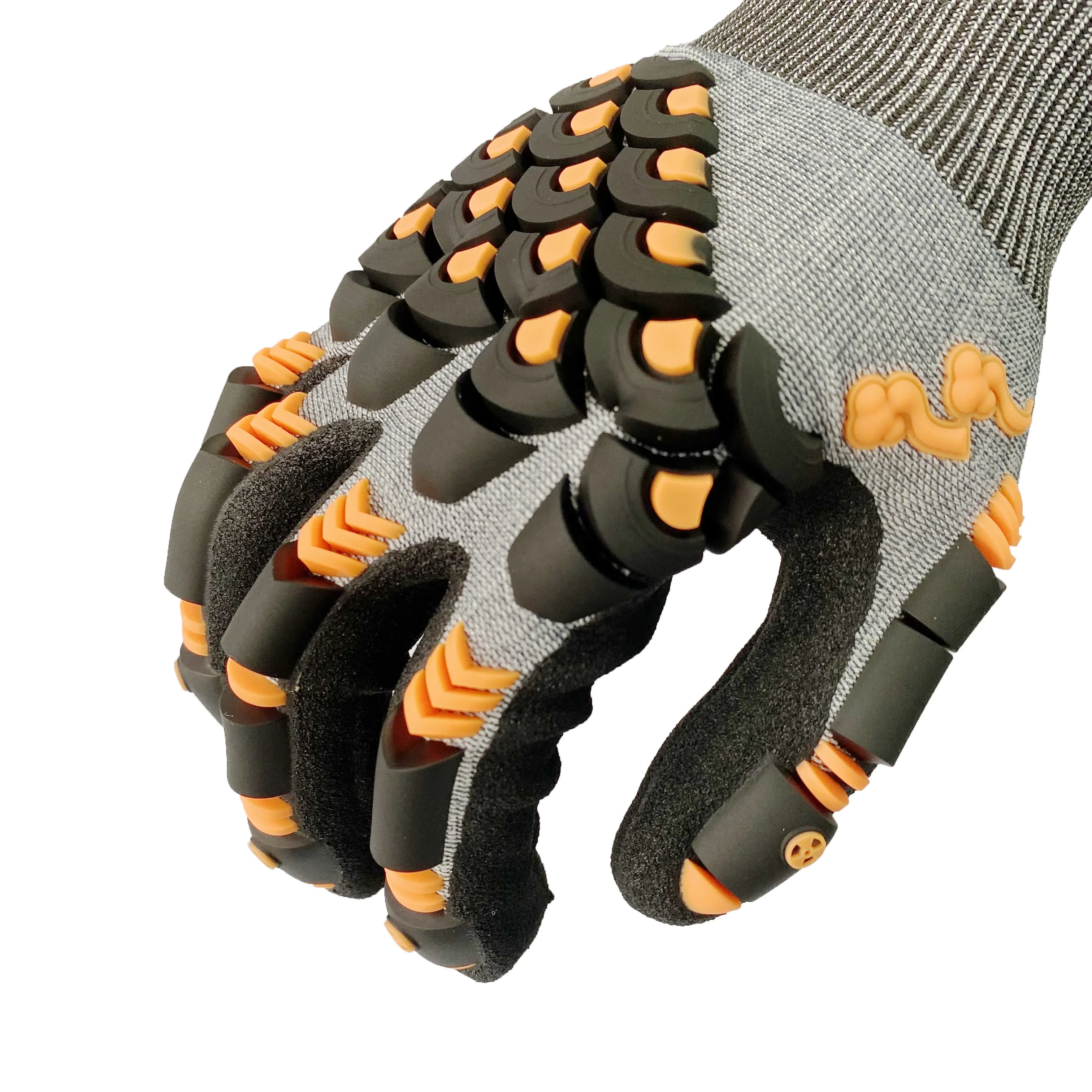 CE 4543 cut proof anti impact safety gloves oil and gas cut resistant rubber protective safe gloves