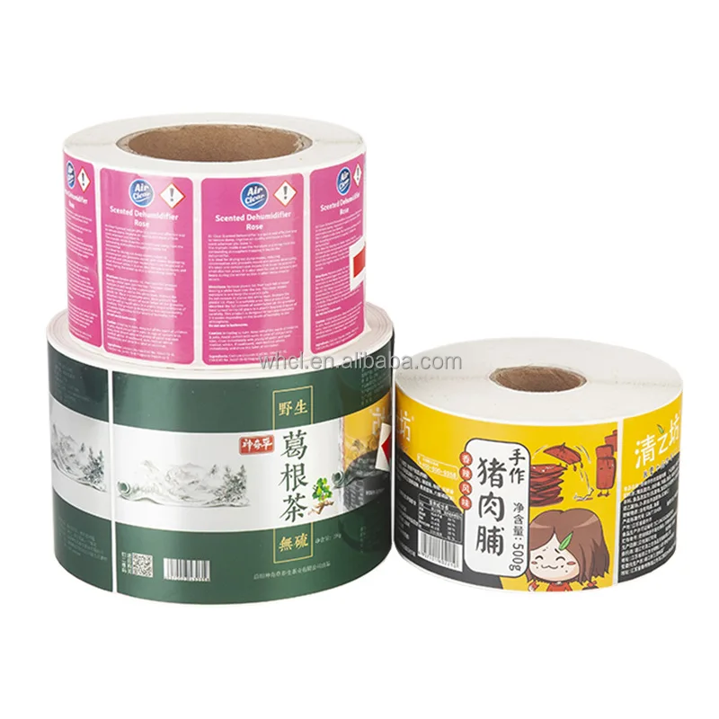 Custom Coated Paper Roll Labels Wholesale Printed Sticker Label for Labeling Machine