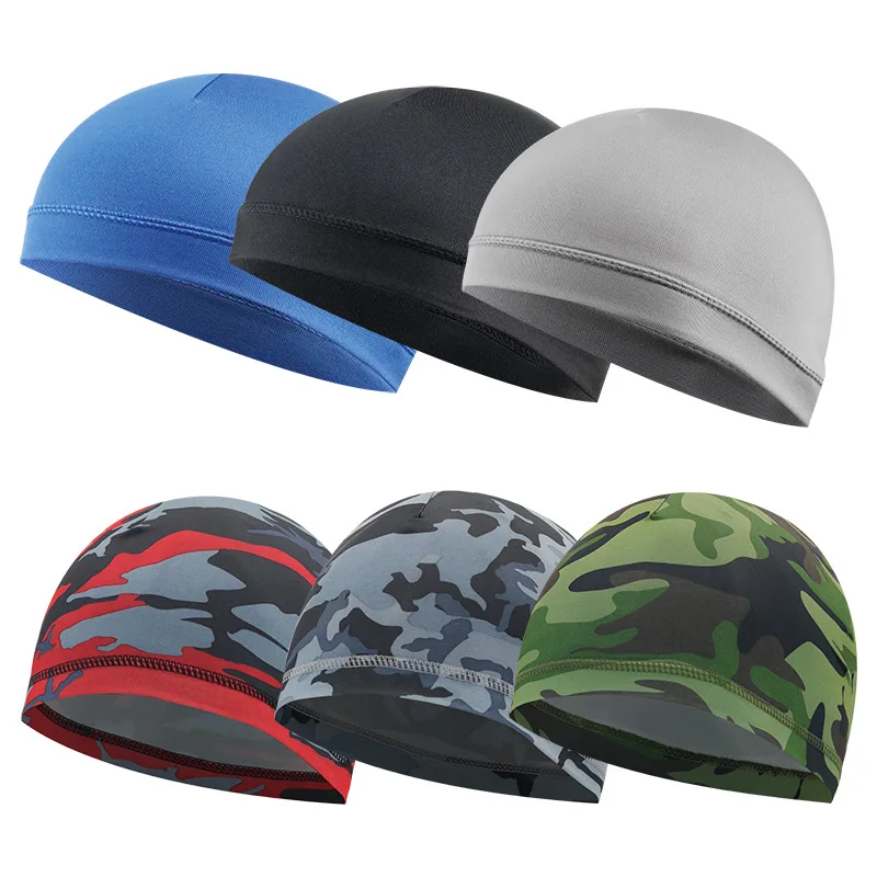 Custom Riding Summer Sweat Windproof Sunscreen Outdoor Sports Soft Headgear Bicycle Motorcycle Helmet Liner Skullies Beanies