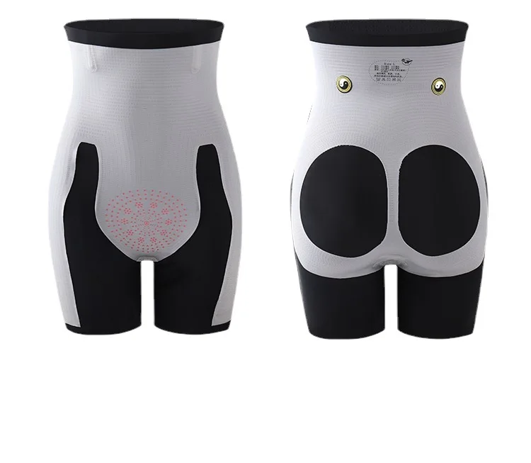 High-waisted large-size post-natal hip lift contorted belly stretch-free panties