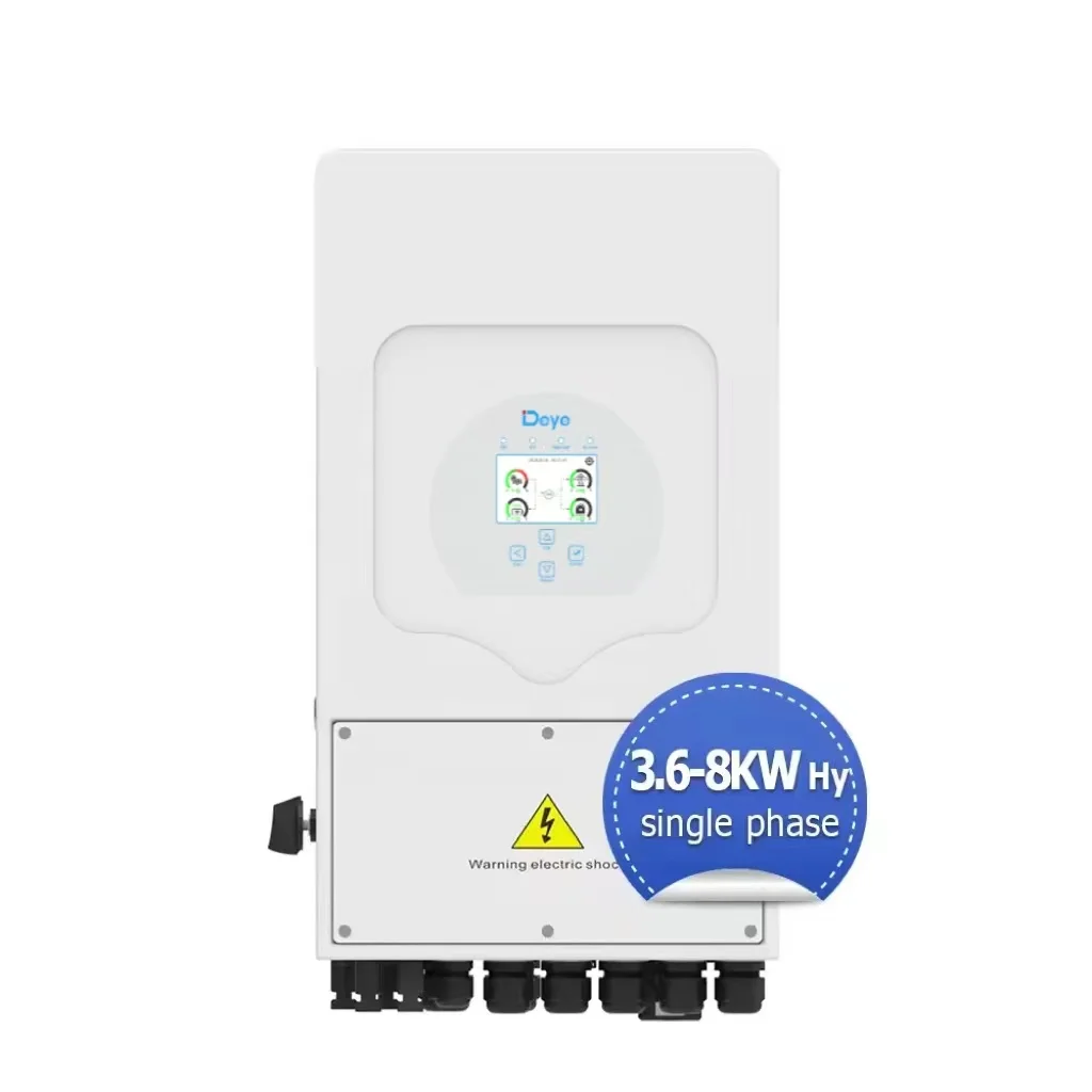 Deye Low Voltage Single Phase Power Inverter 48V 220V 3.6KW 5KW 6KW 8KW Hybrid Solar Inverter For Complete Solar System