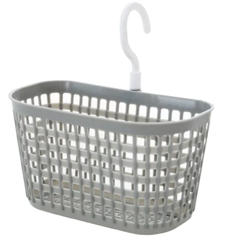 Hanging storage basket plastic shower basket for bathroom