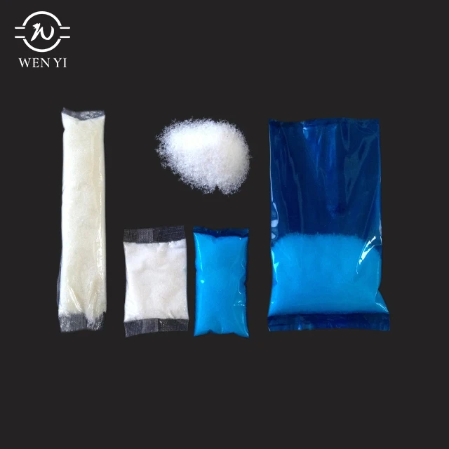 Blue Medical urinal solidify agent SAP super absorbent polymer bags