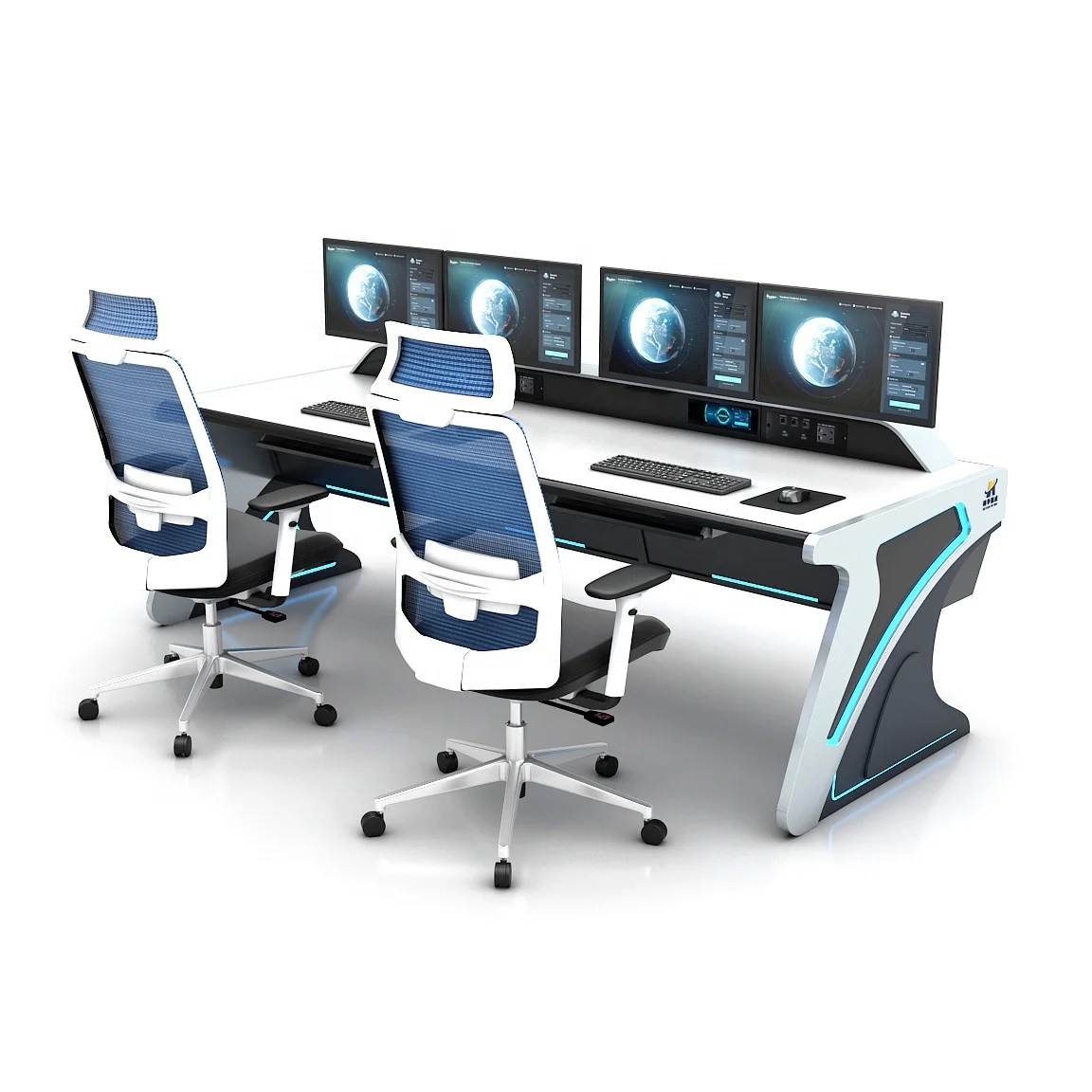 Kehua Fuwei Customizable ErgonomicLlight Decoration Smart City Air Route Traffic Control Center Console Desk Command Center