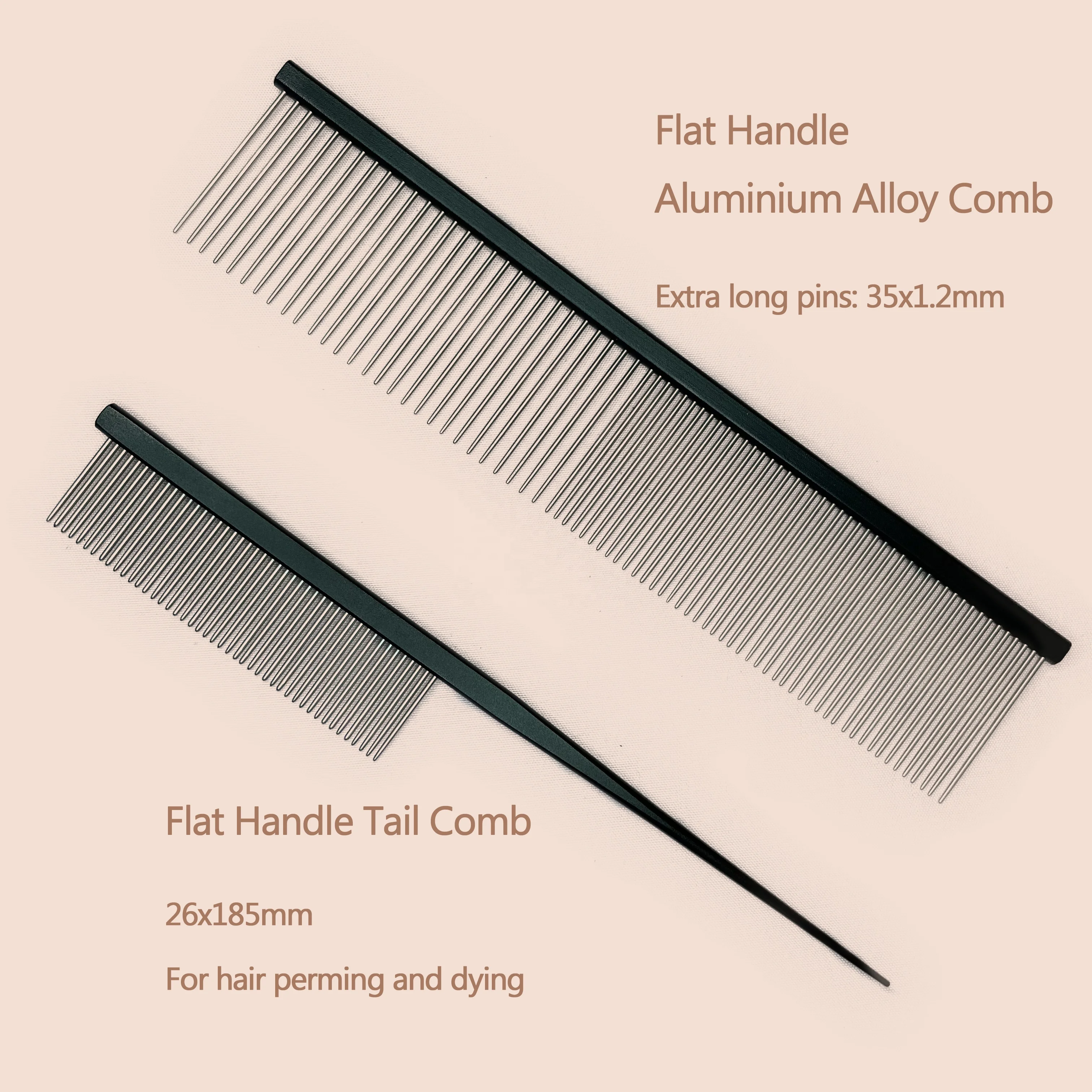 Professional Custom Logo Pet Comb Stainless Steel Comb With  PC1935