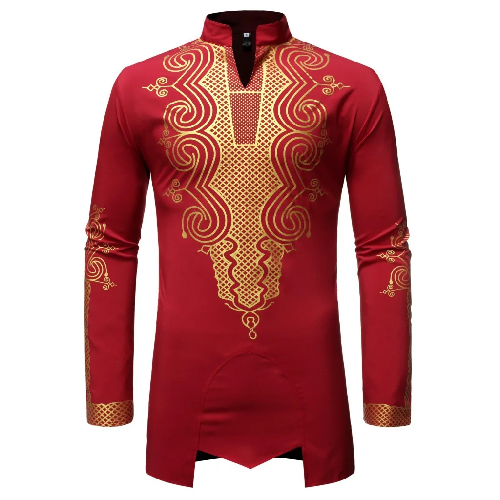  MXCHAN SJH11046 Mid-Length Shirt with Golden