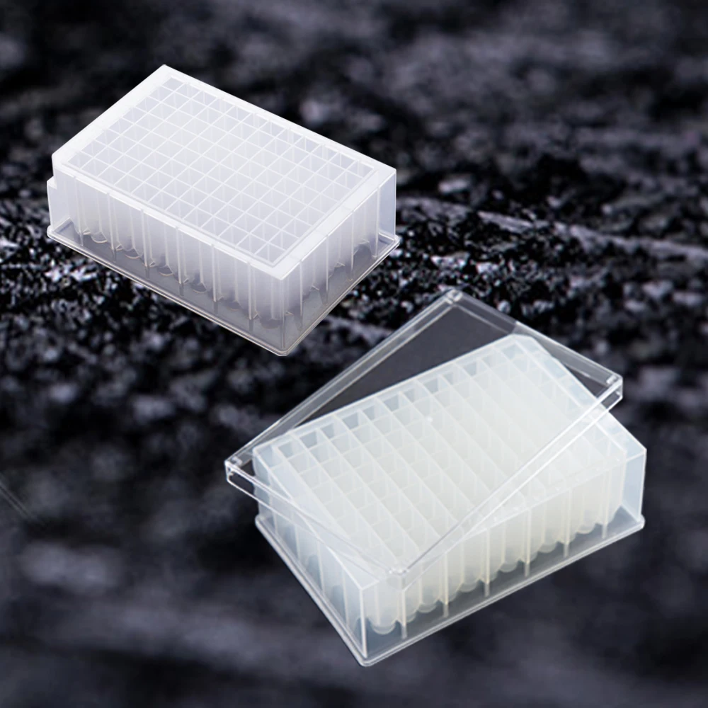 High Quality Clear Polypropylene Small Size and Long Life 96-Well Deep-Well