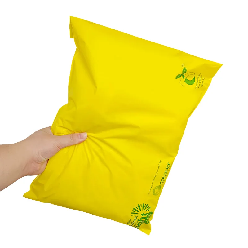eco friendly polymailer shipping package bag custom biodegradable poly mailing bags compostable mailer plastic courier envelopes