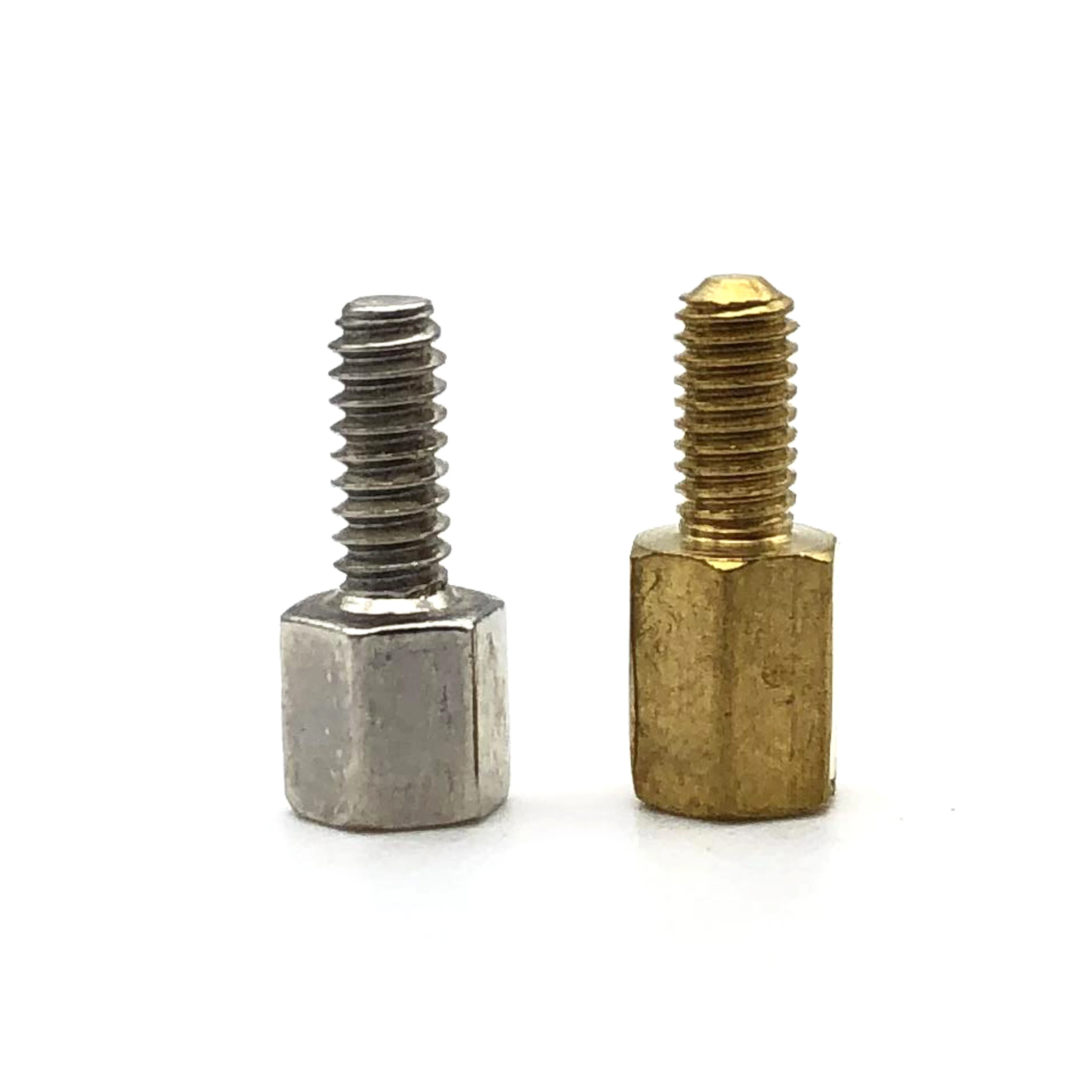 Brass stainless steel male female hex standoff pcb screw nut m/f threaded gold hexagon spacer M2 M2.5 M3 M4 M5 standoff spacers