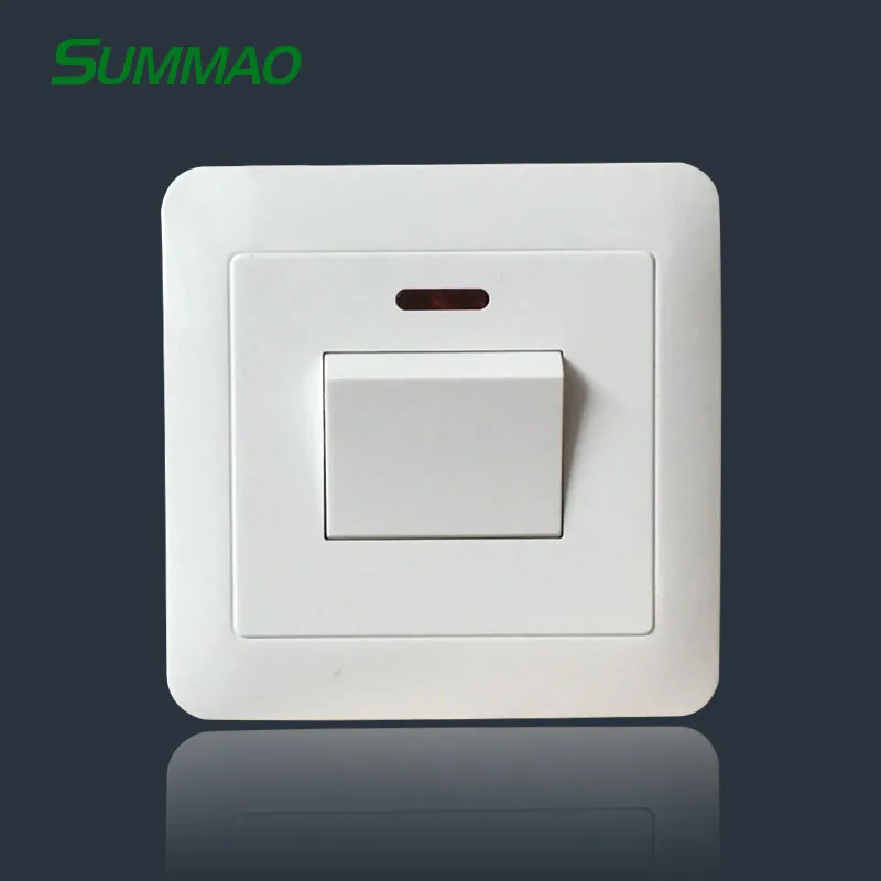 Современные ПК панель 1 gang кулисный переключатель настенный водонагреватель управление 45a переключатель