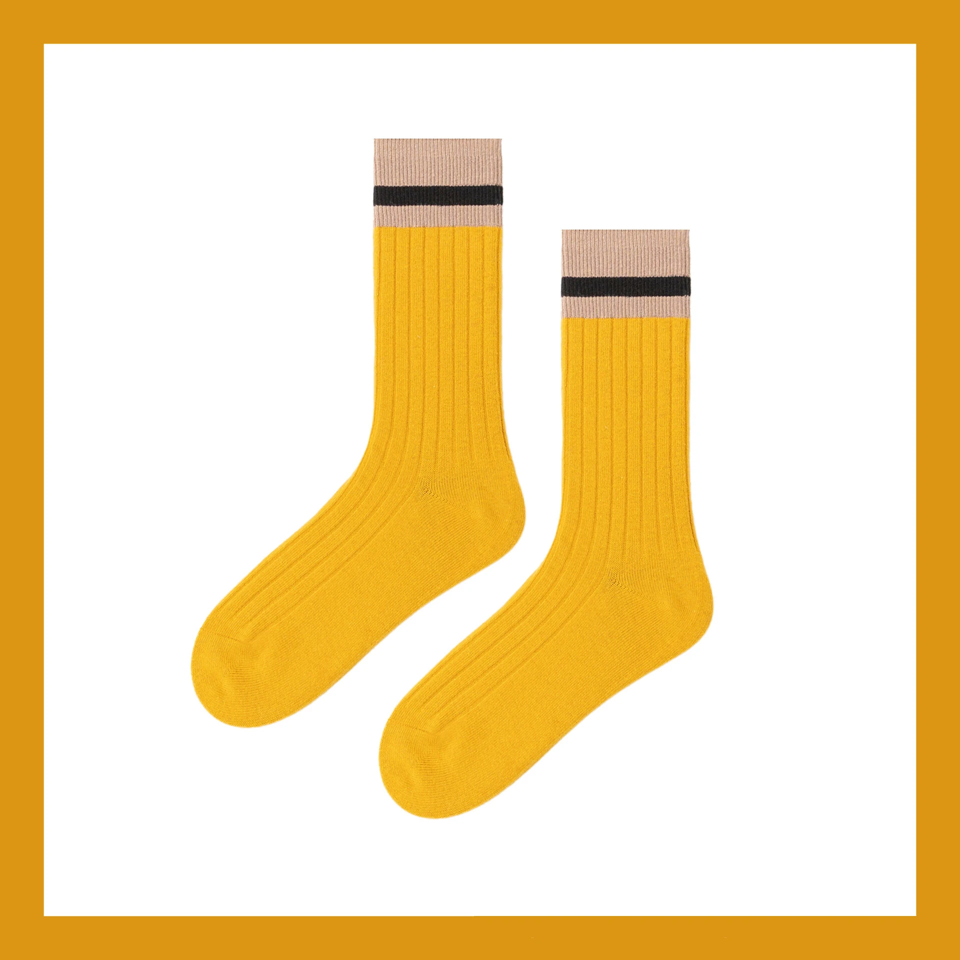 2022 Fashion Japanese colorful long tube girl candy socks sport breathable stripes cotton socks for women