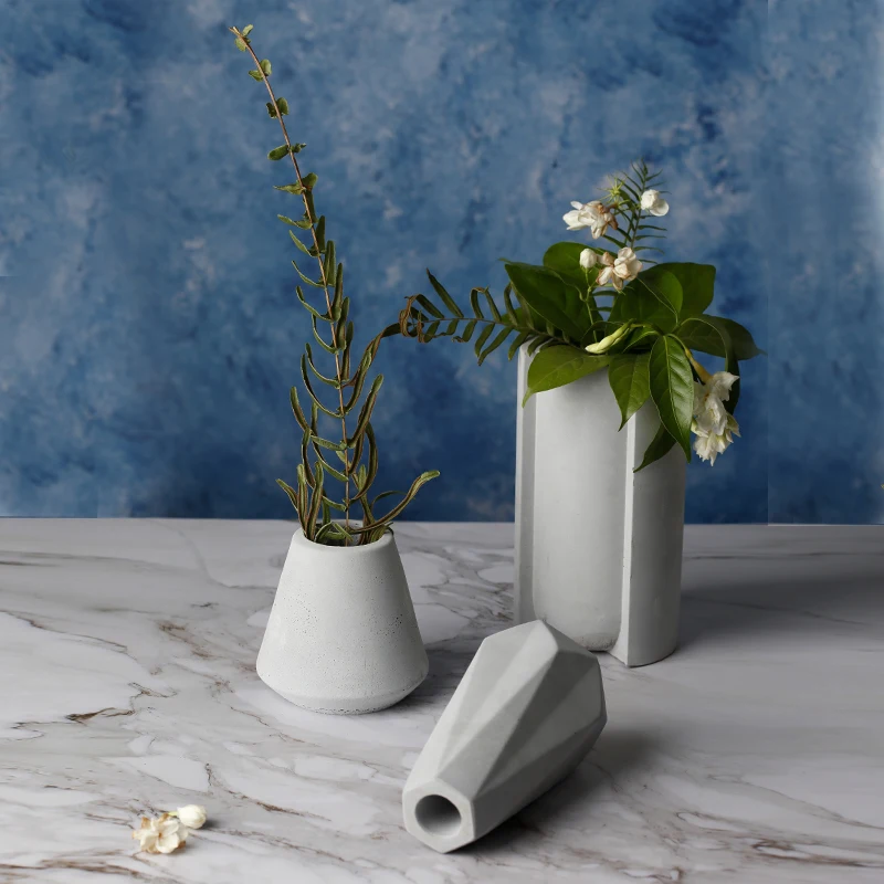 
 Домашний декор, креативный серый круглый бетонный суккулент, комбинированный цветочный горшок для посадки  