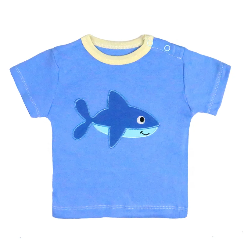 
Wholesale cheap infant clothes kids short sleeve newborn baby cotton boys girls t shirt 5-piece 