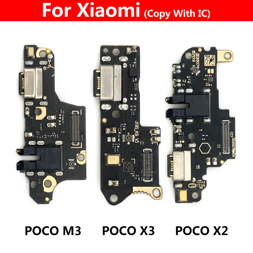 USB Charging Port Connector Jack Plug Flex Cable For Xiaomi Redmi Poco X3 Pro M3 Note 8 8T 9S 9 Pro 10 K30 4G 5G Lite